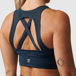Born Primitive X Factor Sports Bra Small Navy Blue NWT Activewear CrossFit